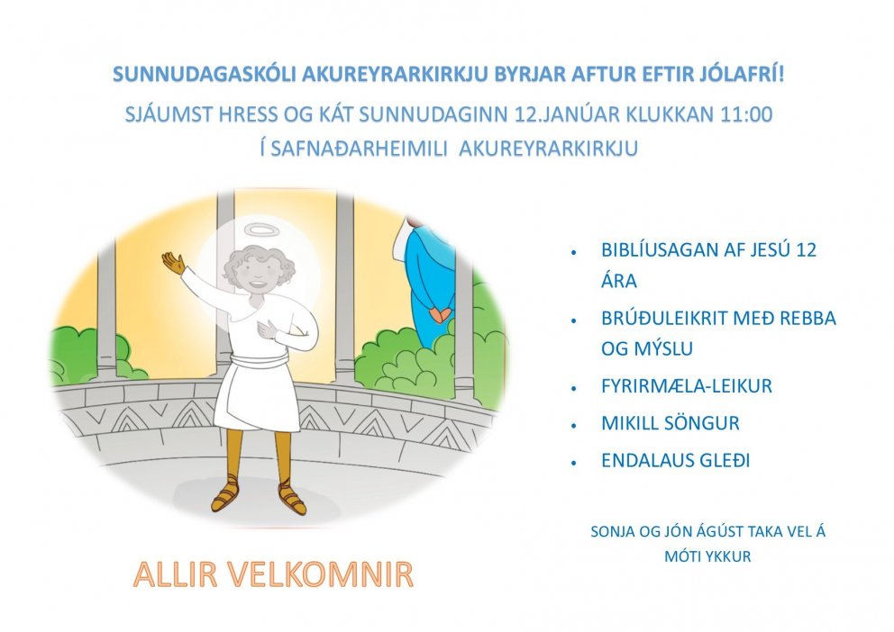 Sunnudagaskólinn byrjar aftur!