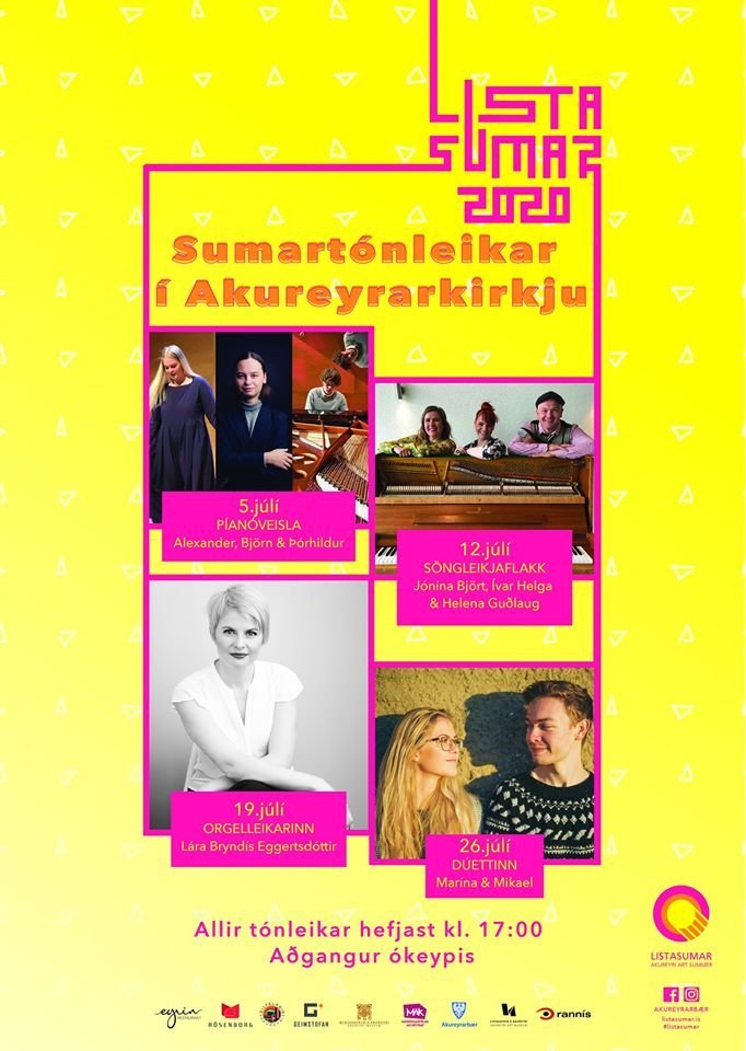 Sumartónleikar í Akureyrarkirkju 2020