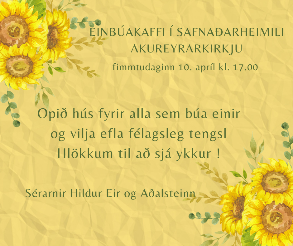 Einbúakaffi í Safnaðarheimilinu