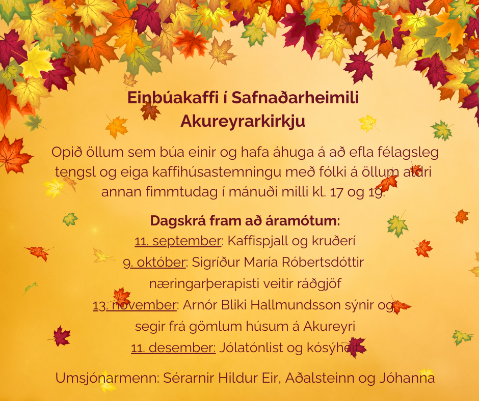 Einbúakaffi í Safnaðarheimilinu
