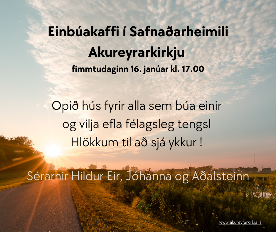 Einbúakaffi í Safnaðarheimilinu