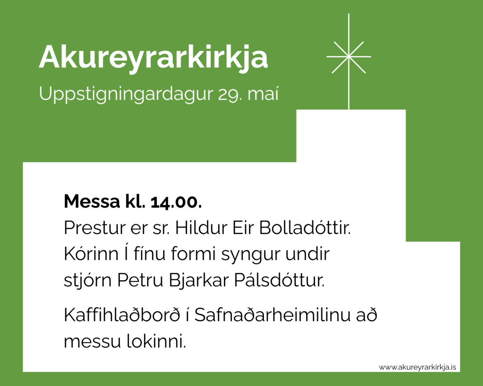 Uppstigningardagur, fimmtudaginn 29. maí