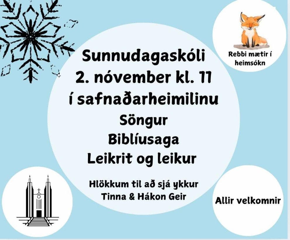 Sunnudagaskóli 2. nóvember