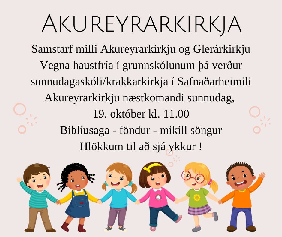 Sameiginlegur sunnudagaskóli sunnudaginn 19. október