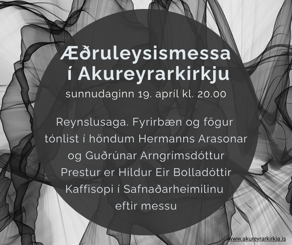 Æðruleysismessa sunnudaginn 19. apríl