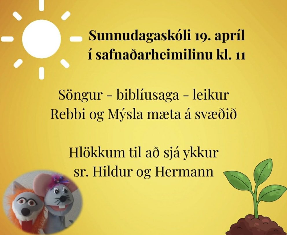 Sunnudagaskóli í Safnaðarheimilinu