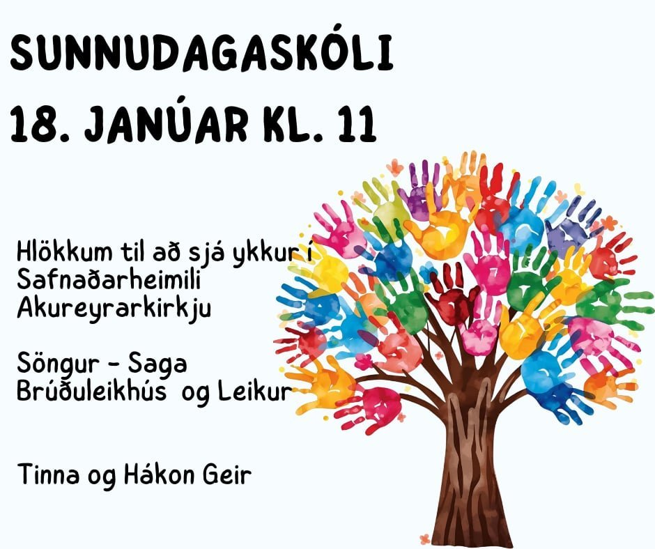 Akureyrarkirkja sunnudaginn 18. janúar