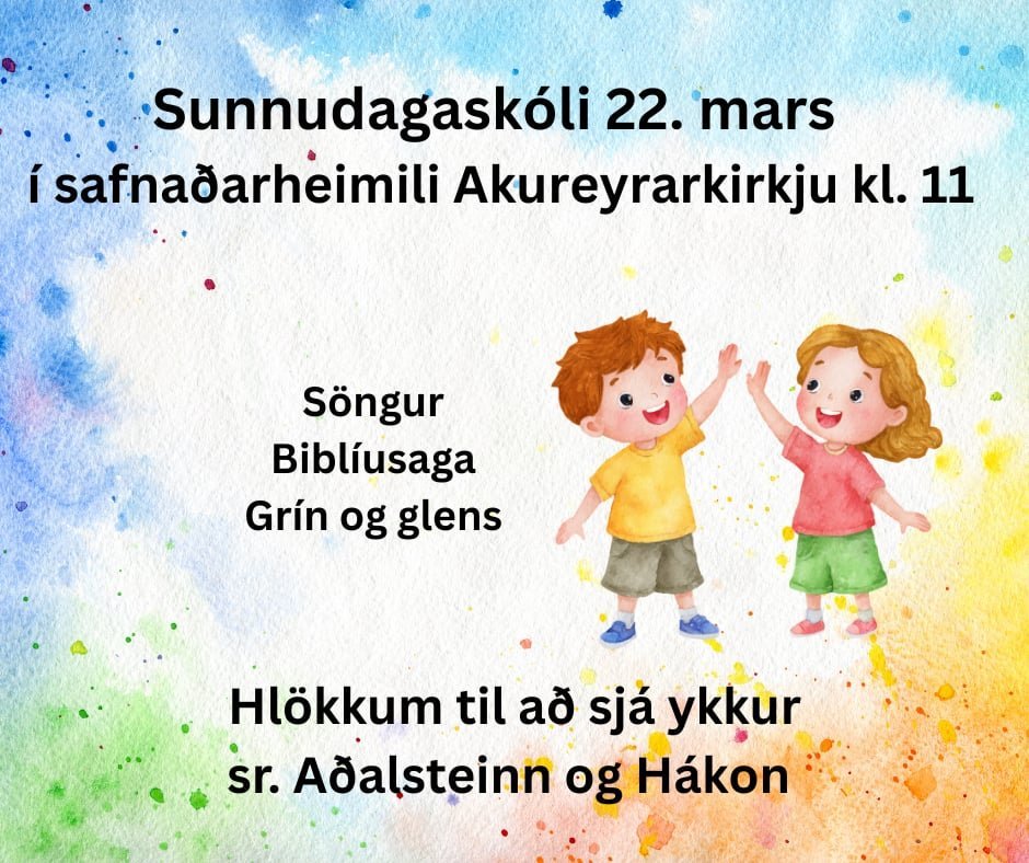 Sunnudagaskóli 22. mars