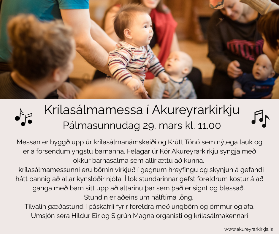 Pálmasunnudagur 29. mars
