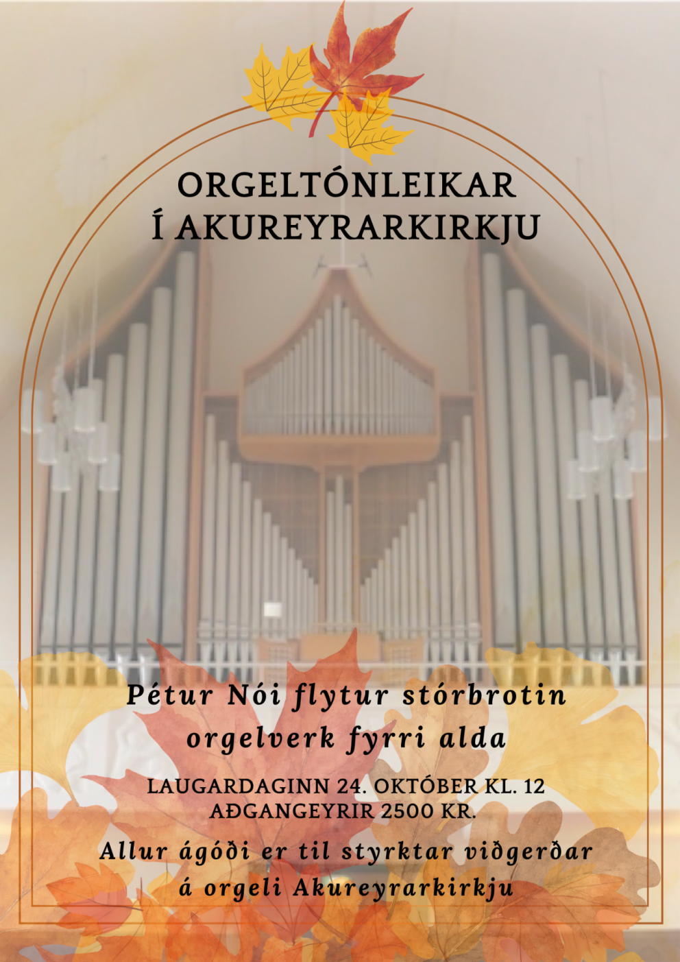 Orgeltónleikar í Akureyrarkirkju