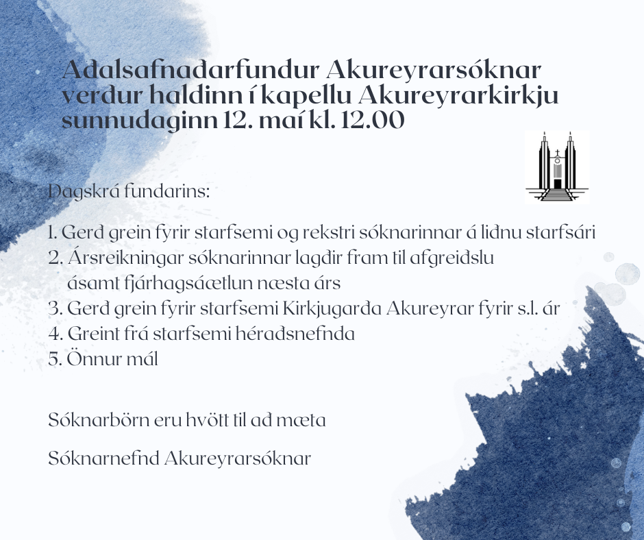 Aðalsafnaðarfundur Akureyrarsóknar