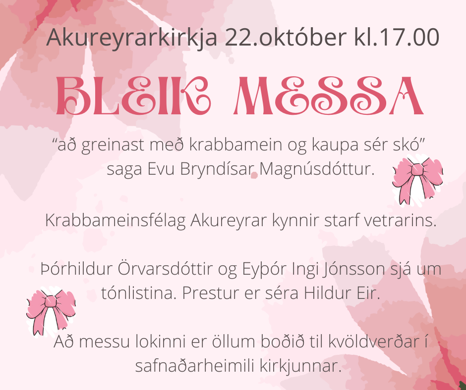 Bleik messa 22. október