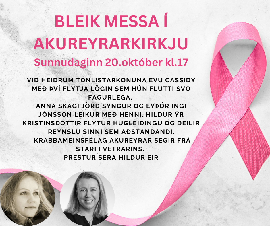 Bleik messa í Akureyrarkirkju sunnudaginn 20. október