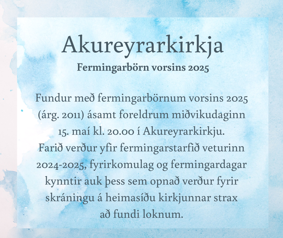 Fermingarbörn vorsins 2025