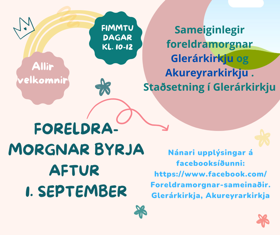 Foreldramorgnar byrja 1.september!