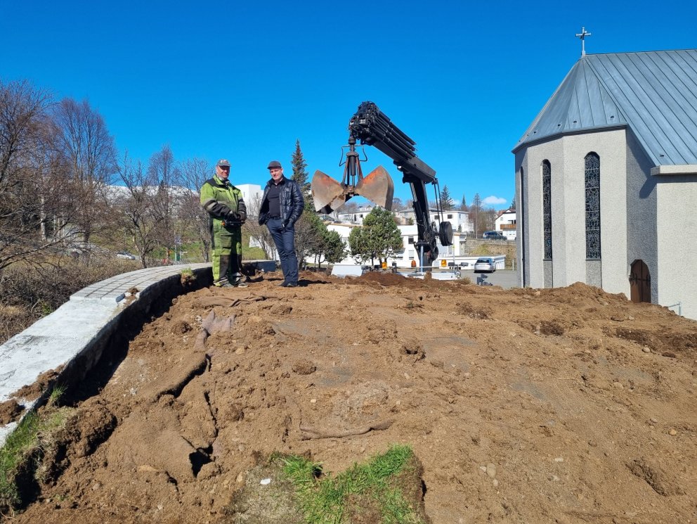 Framkvæmdir við Akureyrarkirkju