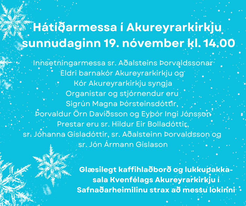 Sunnudagurinn 19. nóvember í Akureyrarkirkju