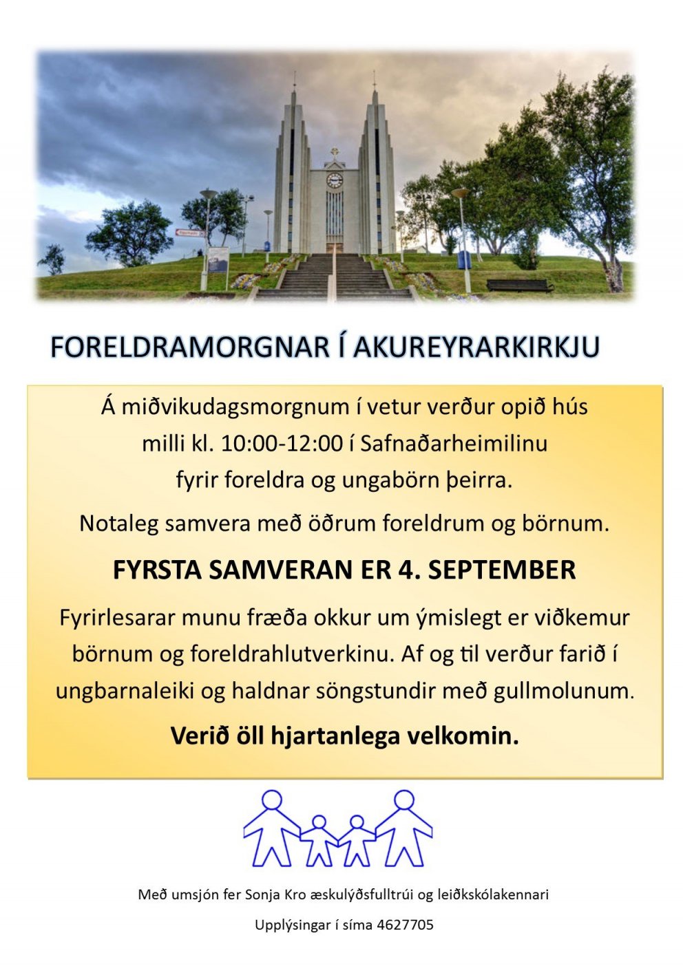 Foreldramorgnar að hefjast 4. september