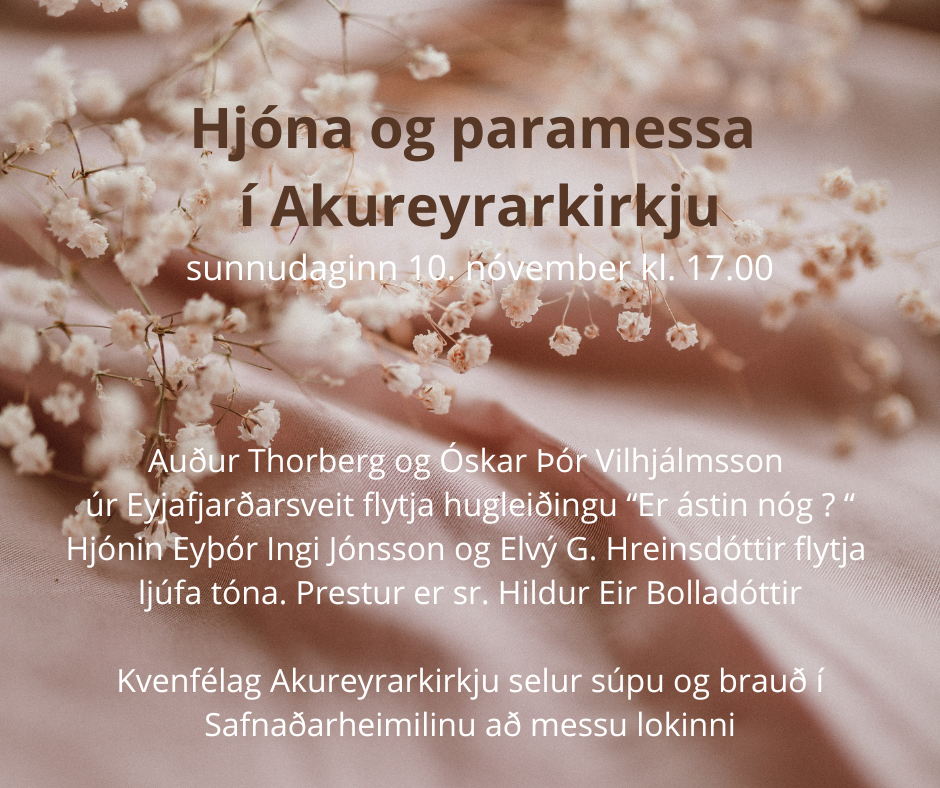 Akureyrarkirkja sunnudaginn 10. nóvember