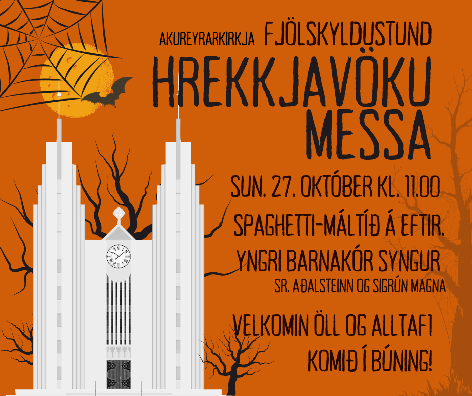 Hrekkjavökumessa sunnudaginn 27. október kl. 11.00