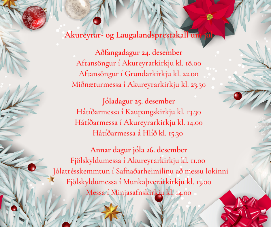 Akureyrar- og Laugalandsprestakall um jól