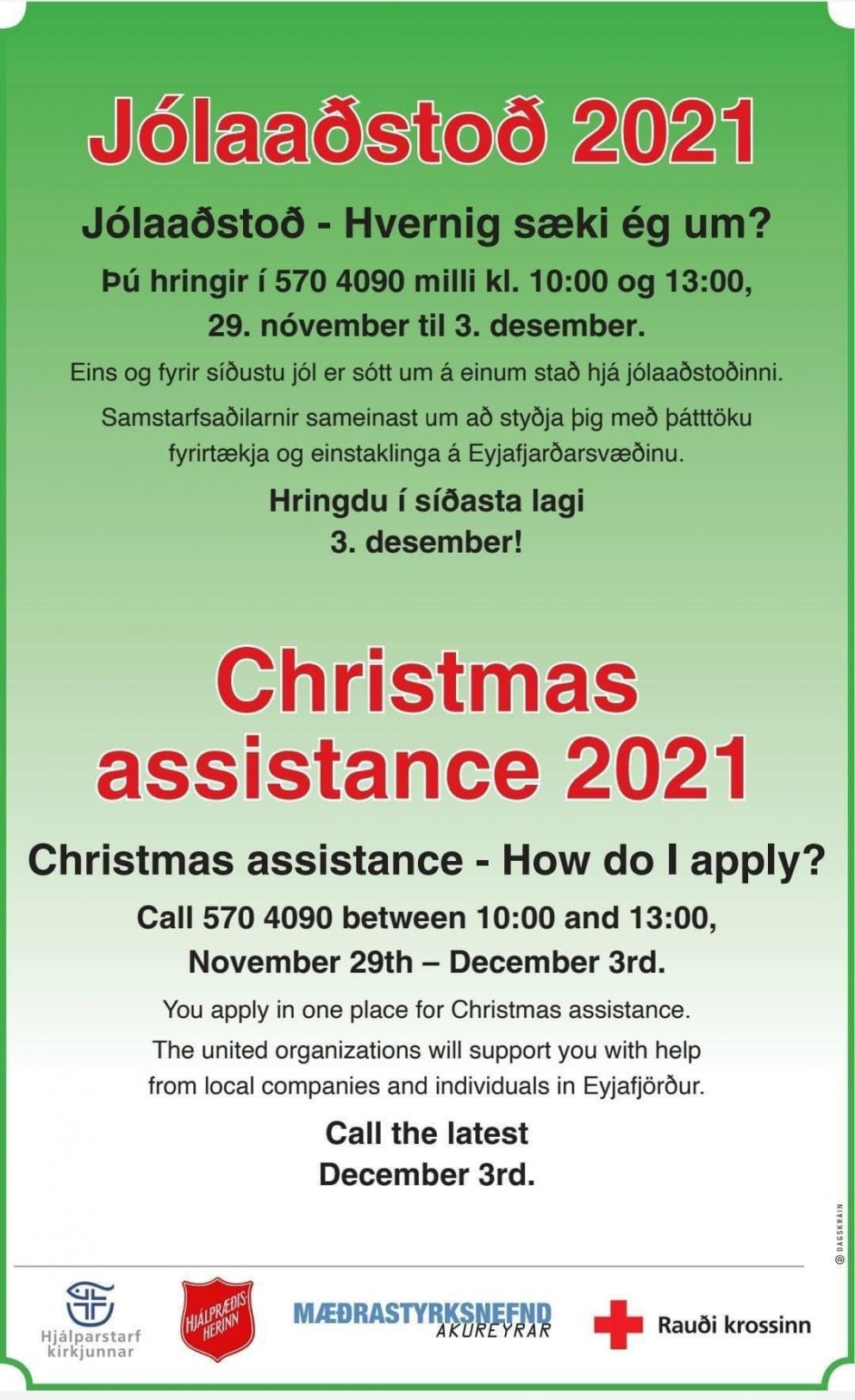Jólaaðstoð 2021