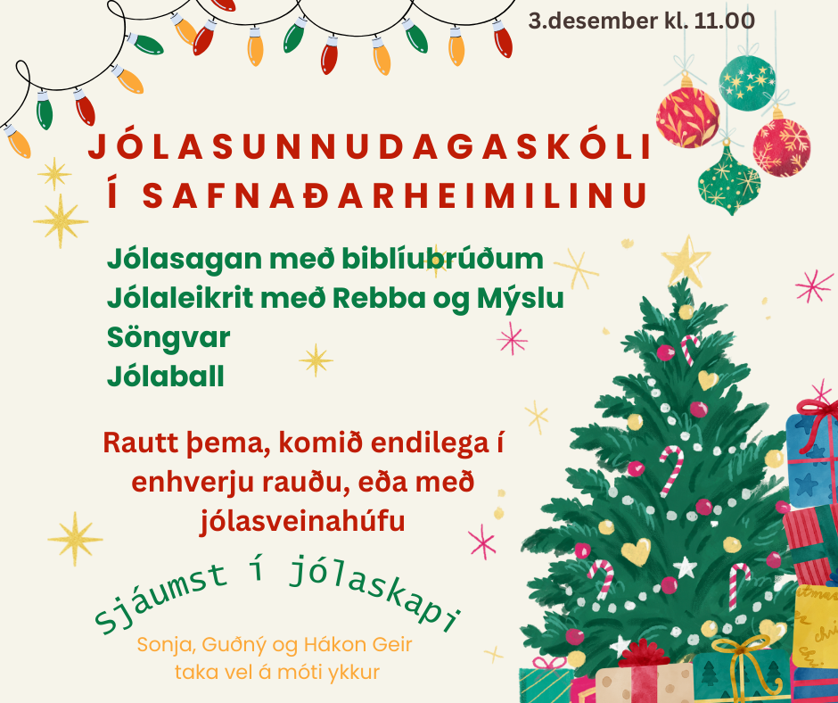 Jólasunnudagaskóli í Safnaðarheimilinu
