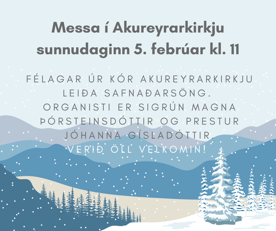 AFLÝST VEGNA VEÐURS!  Sunnudagurinn 5. febrúar