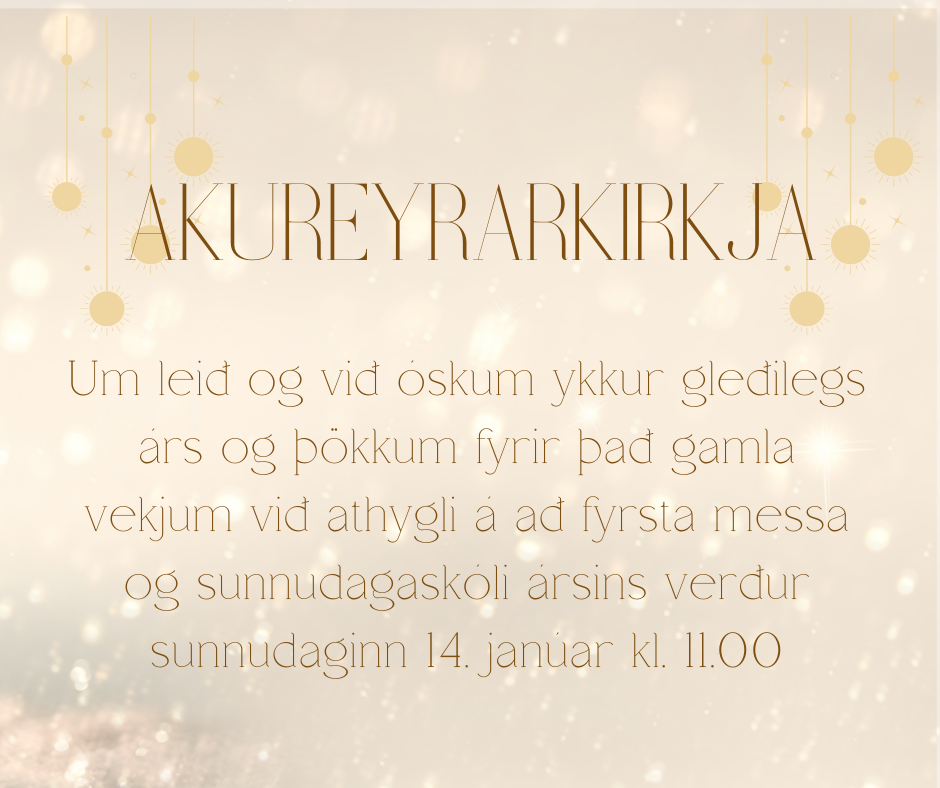 Akureyrarkirkja í upphafi árs