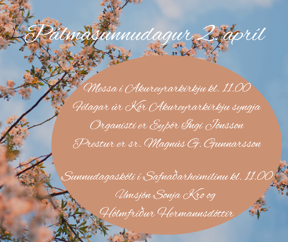 Pálmasunnudagur í Akureyrarkirkju