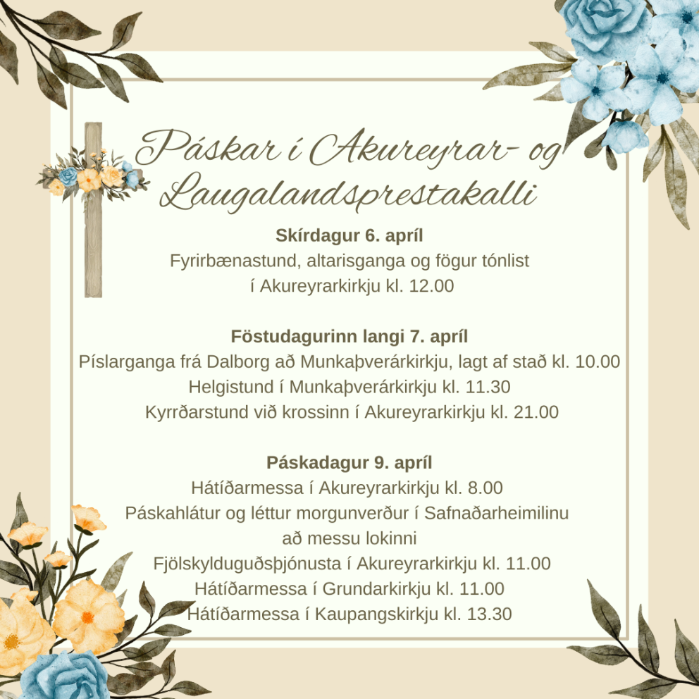 Akureyrar- og Laugalandsprestakall um páska