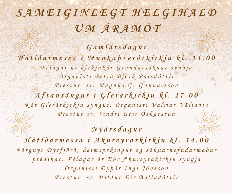 Sameiginlegt helgihald um áramót
