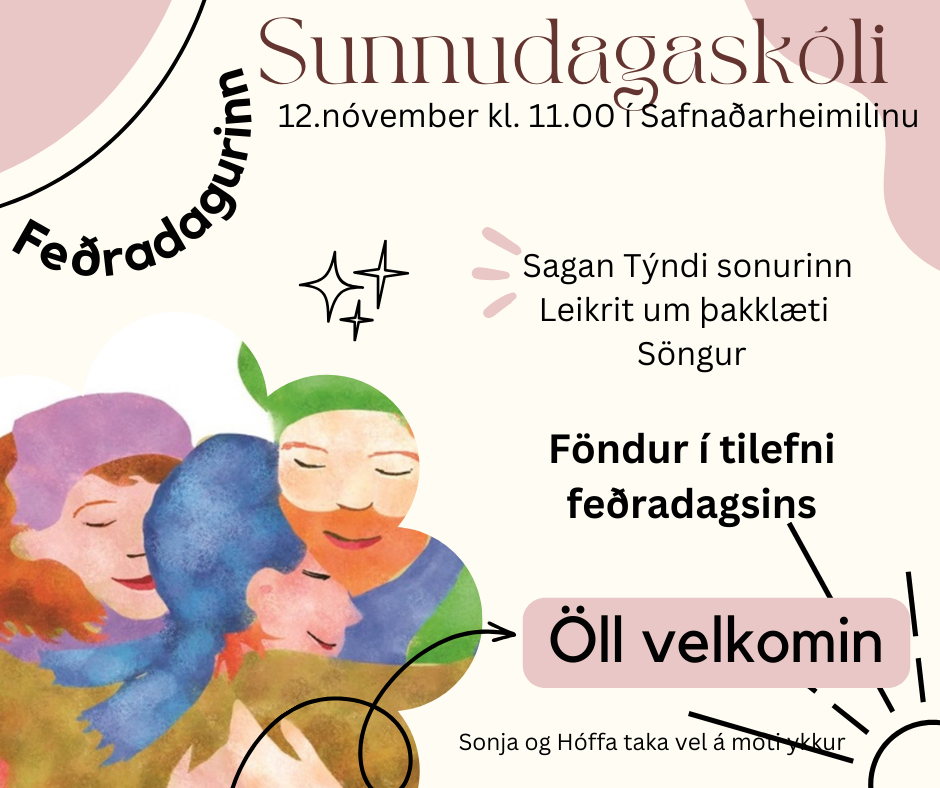 Sunnudagaskóli á Feðradaginn 12.nóvember