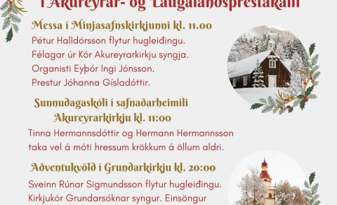 1. sunnudagur í aðventu í Akureyrar- og Laugalandsprestakalli
