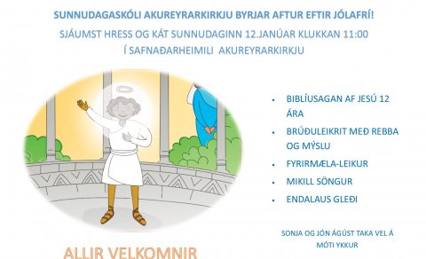 Sunnudagaskólinn byrjar aftur!