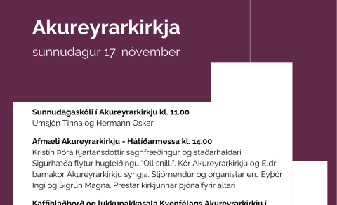 Afmæli Akureyrarkirkju - Hátíðarmessa