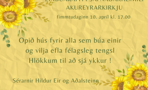 Einbúakaffi í Safnaðarheimilinu