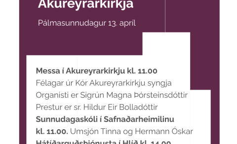 Pálmasunnudagur í Akureyrarkirkju