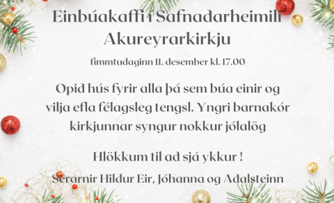 Einbúakaffi í Safnaðarheimilinu