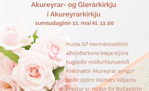 Mæðradagsmessa í Akureyrarkirkju
