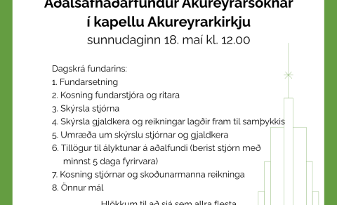 Aðalsafnaðarfundur Akureyrarsóknar