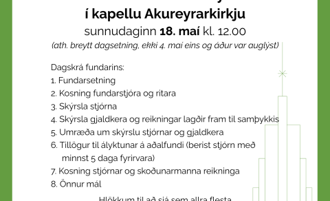 Aðalsafnaðarfundur Akureyrarsóknar