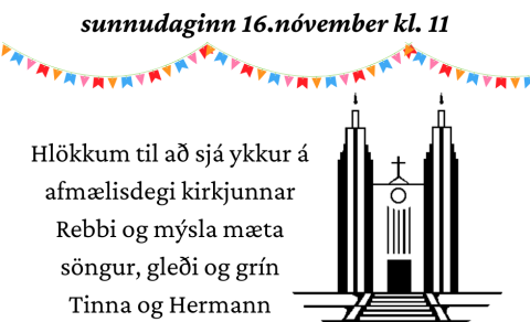 Afmæli Akureyrarkirkju sunnudaginn 16. nóvember
