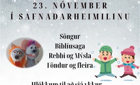 Sunnudagurinn 23. nóvember í Safnaðarheimilinu