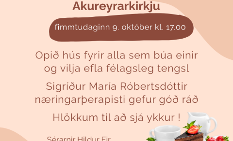 Einbúakaffi í Safnaðarheimilinu