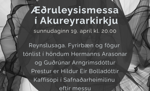 Æðruleysismessa sunnudaginn 19. apríl