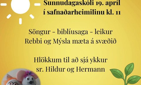 Sunnudagaskóli í Safnaðarheimilinu