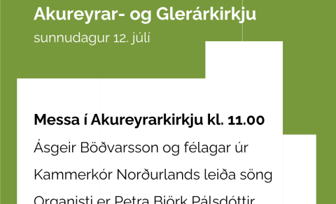 Sameiginlegt helgihald Akureyrar- og Glerárkirkju í Akureyrarkirkju