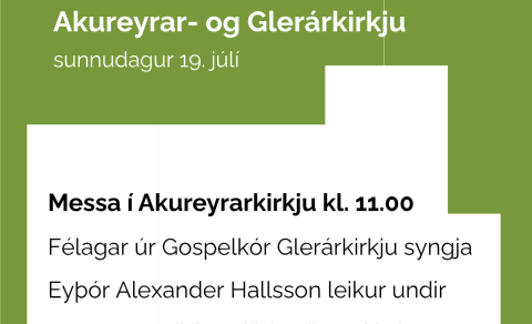 Sameiginlegt helgihald Akureyrar- og Glerárkirkju í Akureyrarkirkju