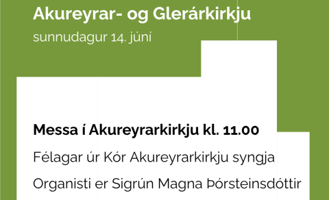 Sameiginlegt helgihald Akureyrar- og Glerárkirkju í Akureyrarkirkju